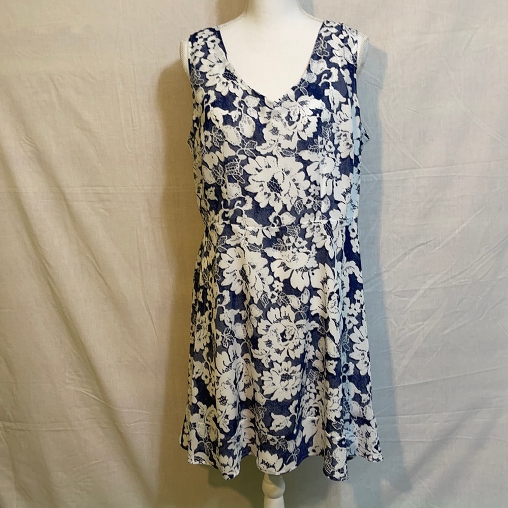 Charming Charlie Blue sleeveless dress size XL
